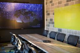 3x3 46” LCD video wall in conference room in Missouri, USA