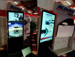 Floor-standing LCD digital signage in Automobile Store, Saudi Arabia