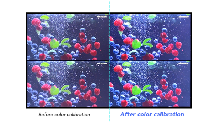 LCD video wall color calibration