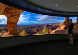 rear projection video wall