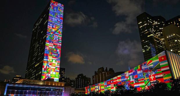 UN buildings projection mapped in World Cup campaign