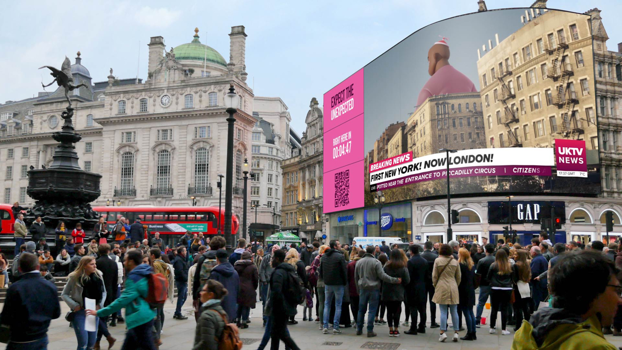 Piccadilly Lights and Times Square host AR music shows